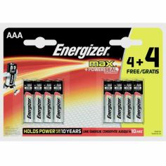 Energizer Max Batteries 4 Plus 4 Free AAA