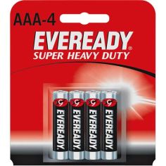 Eveready Super Heavy Duty AAA R03 Batteries - Pack of 4