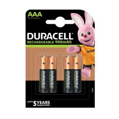 Duracell Rechargeable Battery Size AAA 900Mah  - Card of 4