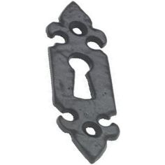 Antique Black Ironwork Open Escutcheon