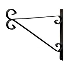 Black Bracket For Hanging Basket - 12"