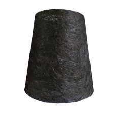 Abaca Cone Lamp Shade -  Brown