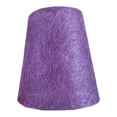 Abaca Cone Lamp Shade - Purple