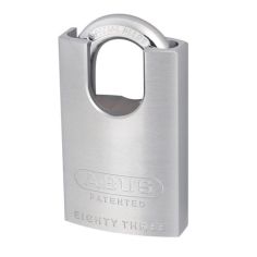 Abus 50mm Chrome Plated Brass Body Padlock Hardened Steel Closed Shackle