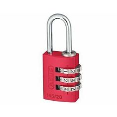 ABUS Aluminium Combination Padlock 20mm - Red