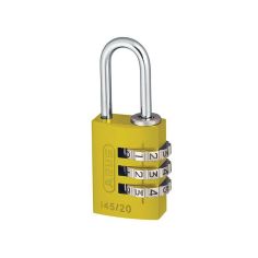 Abus Combination Padlock Yellow - 20mm 