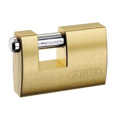 Abus 90mm Monoblock Brass Shutter Padlock