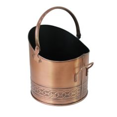 Mansion Antique Copper Large Coal Hod