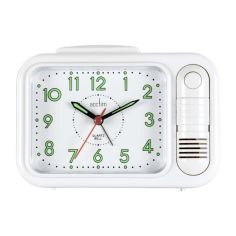 Acctim Sonnet Bell Alarm Clock White