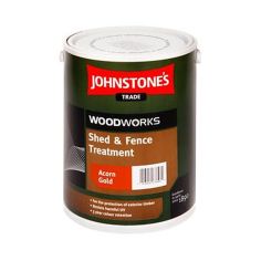 Johnstones Woodworks Shed & Fence Treatment - Acorn Gold 5L