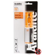 Araldite Instant Syringe 24ml 2 Compound Epoxy Adhesive