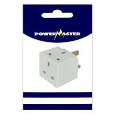 Powermaster 3 Way 13A Plug Adaptor