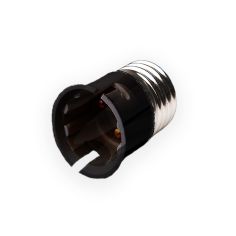 Dencon E27 - B22 Black Lightbulb Adaptor
