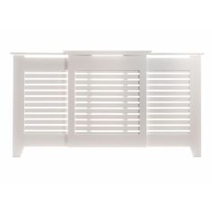 Rhode Island Adjustable Radiator Cabinet White - Large