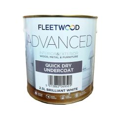 Fleetwood Advanced Quick Dry Undercoat - Brilliant White 2.5L 