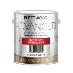 Fleetwood Advanced Quick Dry Gloss - 2.5L Brilliant White