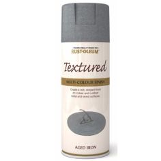 Rust-Oleum Textured Multi Colour Finish Spray Paint - Aged Iron 400ml