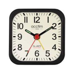 Acctim Maldon Alarm Clock Black
