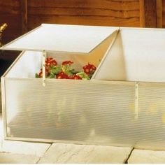 Aluminium Cold Frame Polypropylene Glazing Silver 3' x 2'