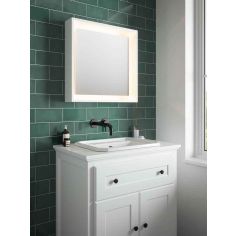 Tema Amalfi White Led Framed Mirror 60X60