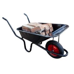 Ambassador Builders Wheelbarrow - 90L Black