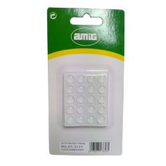 Amig Rubber Adhesive Protector - Transparent Ø 8mm x 2.5 mm