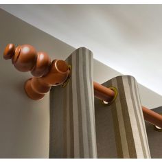 Walnut Curtain Pole - 2m