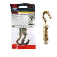 Timco M8 ZYP Shield Anchor Eye Hook - Pack Of 2
