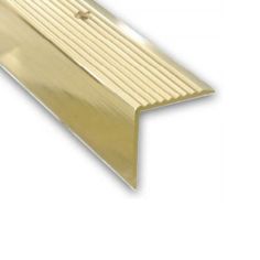 Anodised Aluminum Unequal Corner Stepping Edge Profile - 45mm x 23mm x 1m