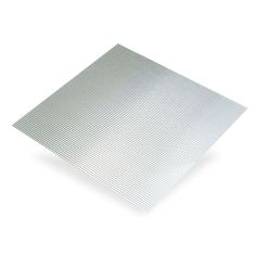 Anodised Aluminium Corrugated Sheet - 500mm x 250mm 