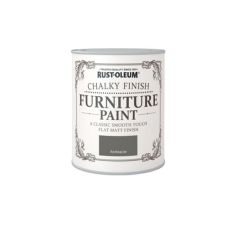 Rust-Oleum Chalky Finish Furniture Paint Anthracite 750ml
