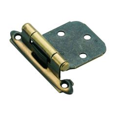 Amerock-Style Antique Brass Overlay Hinge - 2.75" - Set Of 2