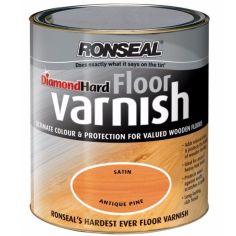 Ronseal Diamond Hard Floor Varnish Antique Pine - 2.5 Litre