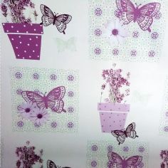 Lavender Butterfly Oilcloth