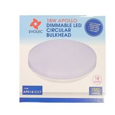 Apollo Dimmable LED Circular Bulkhead 18W