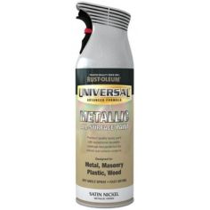 Rust-Oleum Universal All-Surface Spray Paint - Satin Nickel Metallic 400ml