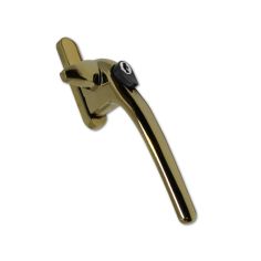 Asec Brass Adjustable Cockspur Window Handle (9mm - 21mm) - Right Hand