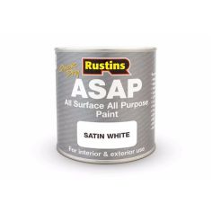 Rustins Quick Dry ASAP All Purpose Paint - White Satin 500ml