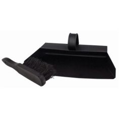 Blackspur Black Ash Pan And Brush Set