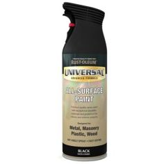 Rust-Oleum Universal All-Surface Spray Paint - Black Satin 400ml