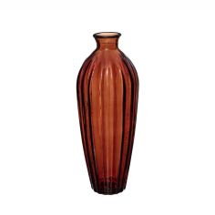 Atmosphera Recycled Glass Vase - Amber