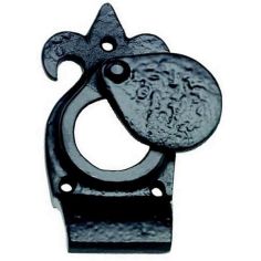 Black Oxford / Cambridge Design Fluer De Lys Covered Cylinder Latch