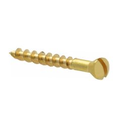 Brass Wood Screw - 1/2" x 4"