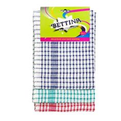 Bettina Cotton Tea Towels - Pack Of 3