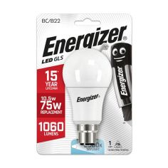 Energizer 10.5w LED GLS B22 Daylight Lightbulb