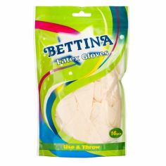 Bettina 16pc Disposable Latex Gloves