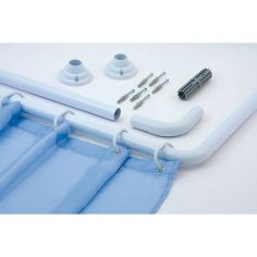 Blue Canyon White L-Shape Curtain Rail