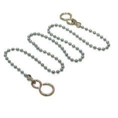 Chrome Plated Ball Chain 12'' - 300mm