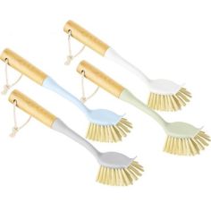 Bamboo Dishwasher Scrubbing Brush 