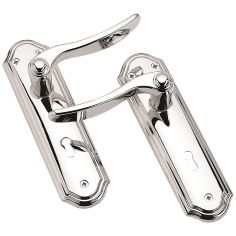 Basta Belair Door Handle Set Chrome